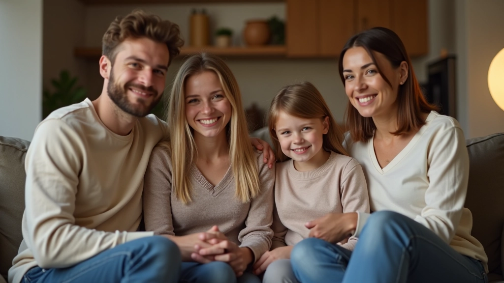 Family members having conversation together, representing healthy boundaries with loved ones