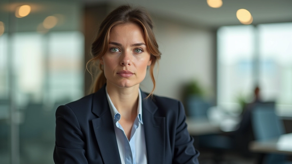 Professional in office setting having a conversation with colleague about workload and priorities