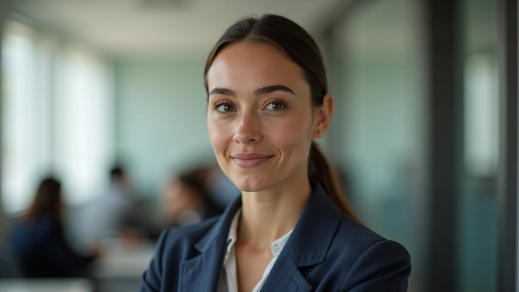Woman setting boundaries confidently